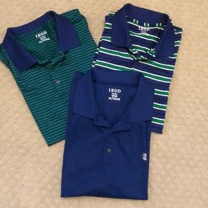 IZOD Performance Men’s Polo Shirts XXL - Qty 3